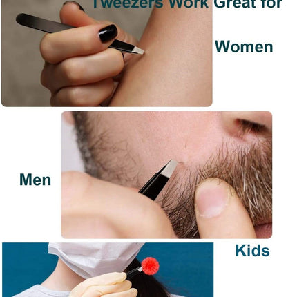 20X Magnifying Mirror and Eyebrow Tweezers Kit for Travel.