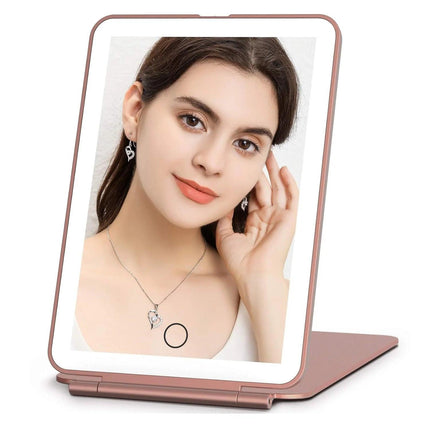 LED Travel Makeup Mirror 3 Light Modes USB.