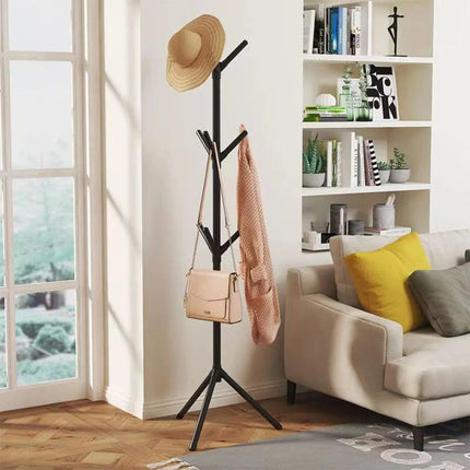 Floor-to-Floor Clothes and Hats Rack Holder.