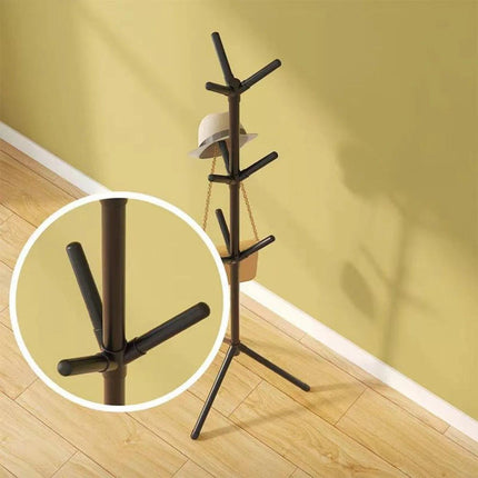 Floor-to-Floor Clothes and Hats Rack Holder.