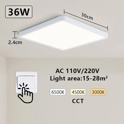 Smart LED Ceiling Lamp: App & Voice Control.