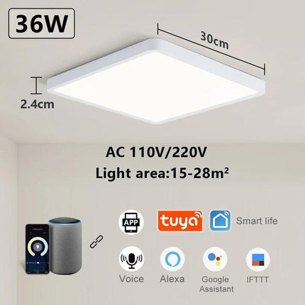 Smart LED Ceiling Lamp Voice Control Alexa.