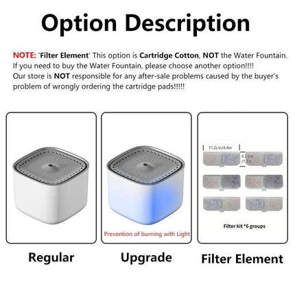 3L Cat Water Fountain Large Filter USB.