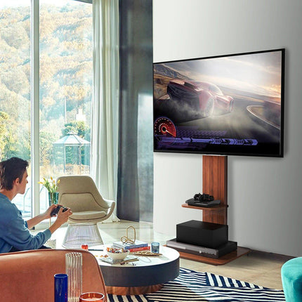 Adjustable Wood TV Stand for 32-65 Inch LCD LED.