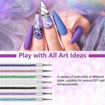31Pcs Nail Art Brushes and Dotting Tools.