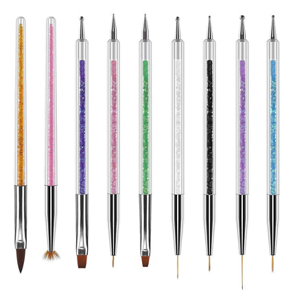 31Pcs Nail Art Brushes and Dotting Tools.