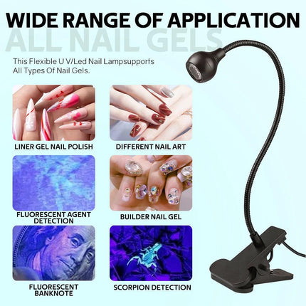 Portable UV LED Nail Lamp for Gel Polish.