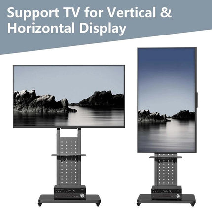 Heavy Duty Mobile TV Stand with Wheels.