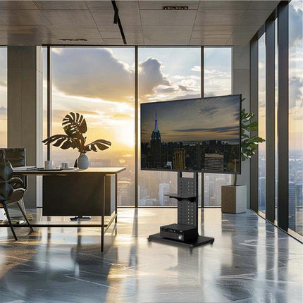 Heavy Duty Mobile TV Stand with Wheels.