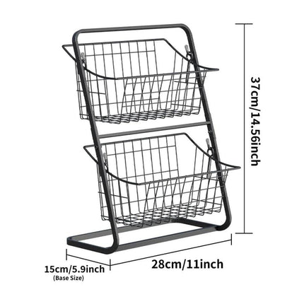 Kitchen Countertop Storage & Snack Rack.