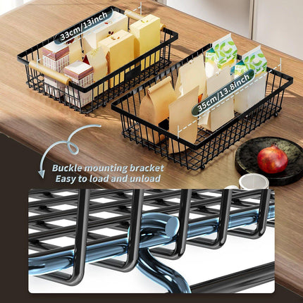2-Tier Metal Fruit Vegetable Storage Basket.
