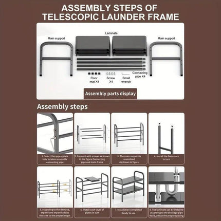 Expandable Under Sink Organizer Set 8 Panel.