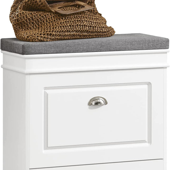 Tilt-Out Shoe Cabinet Shoe Rack.