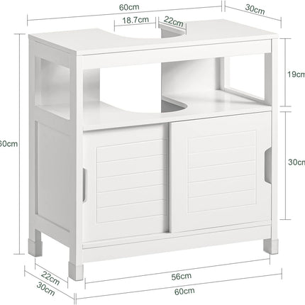 Vanity Unit Bathroom Furniture, White.