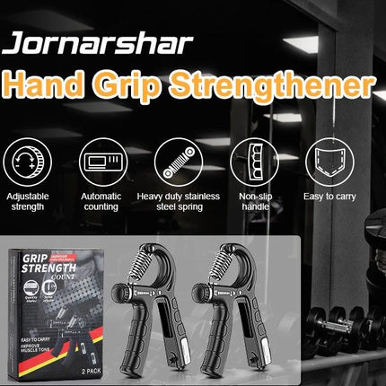 2 Pack Adjustable Hand Grip Strengthener for Hand Grip Strength and Wrist Rehabilitation (Resistance 5-60 kg).