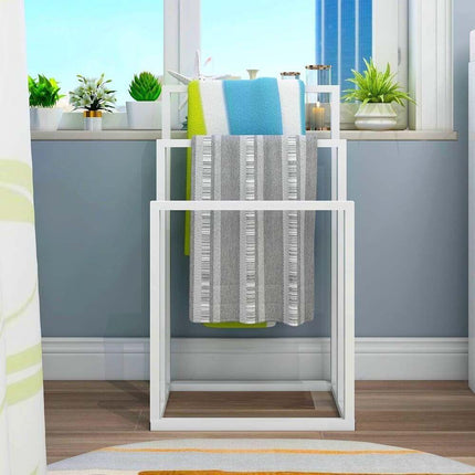 3 Tier Metal Freestanding Towel Rack Rail Holder Drying Stand.