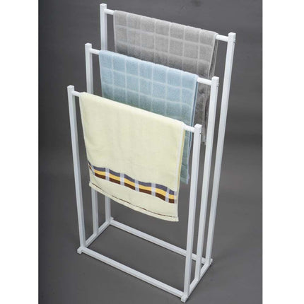3 Tier Metal Freestanding Towel Rack Rail Holder Drying Stand.