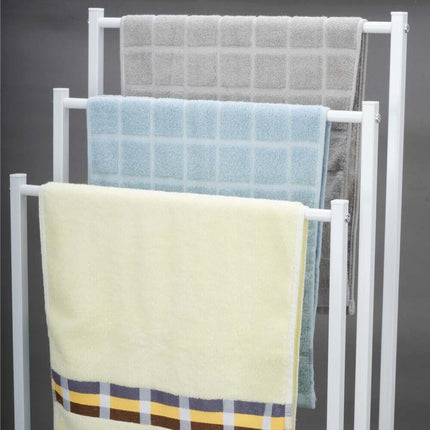 3 Tier Metal Freestanding Towel Rack Rail Holder Drying Stand.