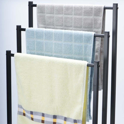 3 Tier Metal Towel Rack Freestanding Bathroom Organizer Rail.