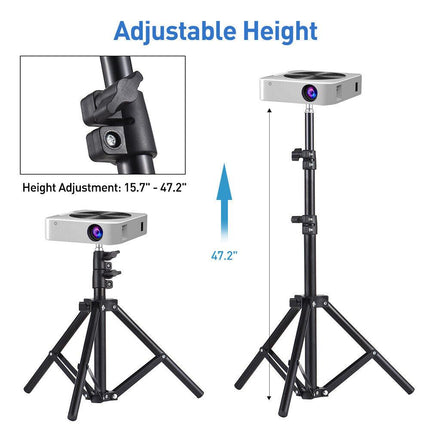 Portable Adjustable Laptop Projector Stand Tripod with Tray.