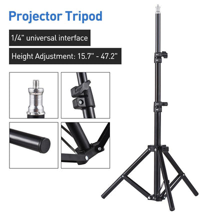 Portable Adjustable Laptop Projector Stand Tripod with Tray.