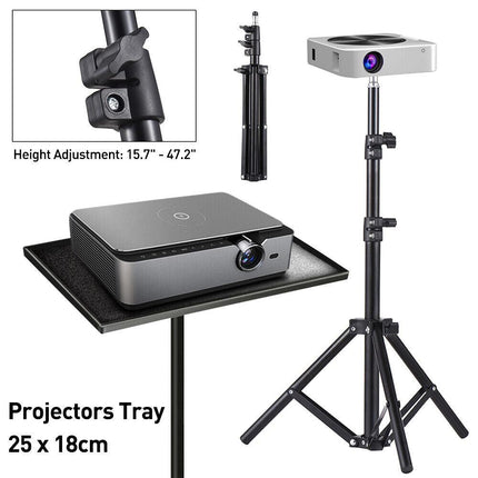 Portable Adjustable Laptop Projector Stand Tripod with Tray.