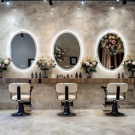 500x700mm LED Bathroom Mirror Oval Dimmable Anti-Fog.