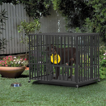 46 XXL Heavy Duty Dog Cage Jumbo Large Pet Kennel on Wheels.