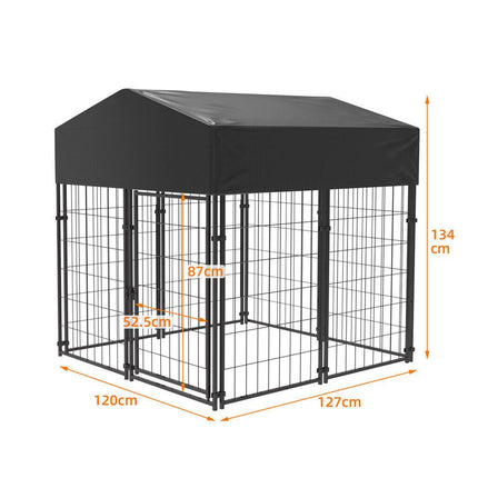 Extra Large Welded Wire Dog Kennel Outdoor Heavy Duty Crate Cage.