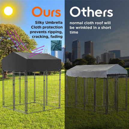 Extra Large Welded Wire Dog Kennel Outdoor Heavy Duty Crate Cage.