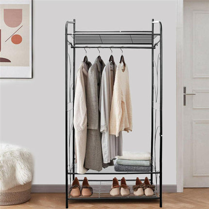 Extra Large Iron Clothes Rack Garment Hanging Stand.