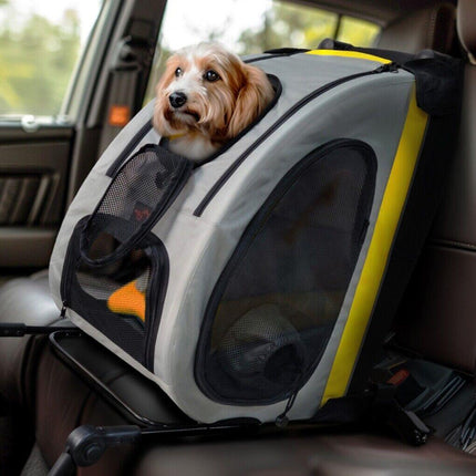 Dog Stroller Car Mounted Outdoor Pet Cart.