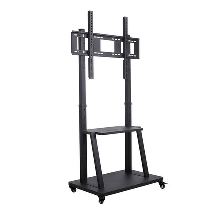 Rolling TV Stand 32-100 w/ Adjustable Mount & 2-Tier Shelf.