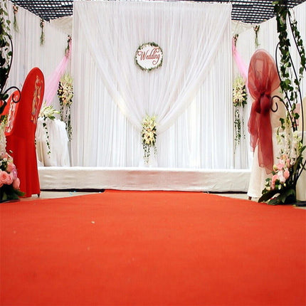 3x3m White Stage Curtain Backdrop.