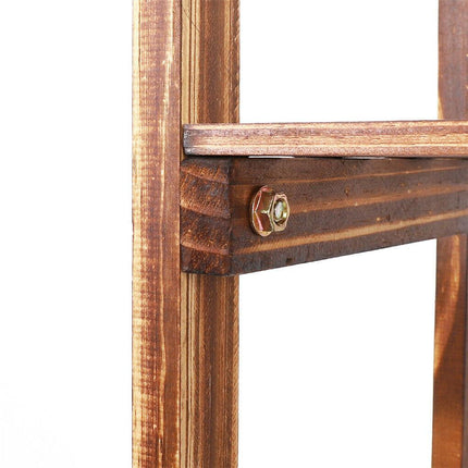 8-Tier Wooden Plant Stand Outdoor Indoor Garden Shelf.