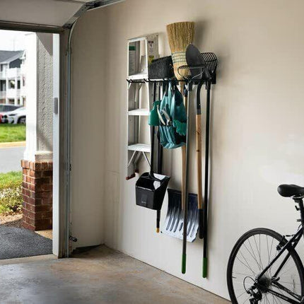 Wall Mounted Tool Rack Heavy Duty Garage Organizer.