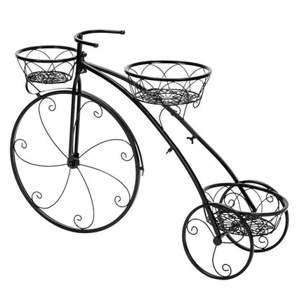 Iron Bicycle Plant Stand Rack Indoor Outdoor Garden.