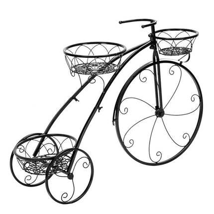 Iron Bicycle Plant Stand Rack Indoor Outdoor Garden.