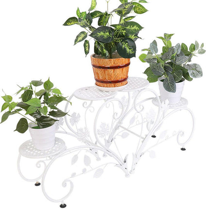 Set of 2 Plant Stand Wedding Garden Flower Shelf Rack.