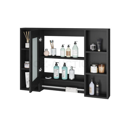 Bathroom Mirrored Cabinet Wall Storage Organizer.