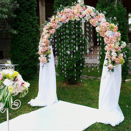 Metal Wedding Arch Garden Arbor Floral Stand Indoor/Outdoor.
