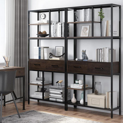 Rustic Accent Bookshelf 90CM Wide Plant Display Rack.