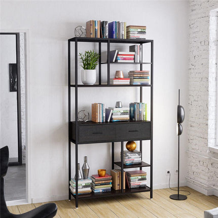 Rustic Accent Bookshelf 90CM Wide Plant Display Rack.