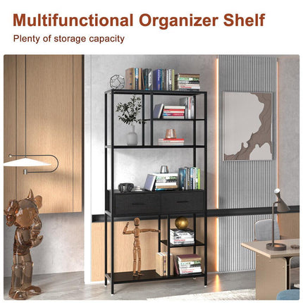Rustic Accent Bookshelf 90CM Wide Plant Display Rack.