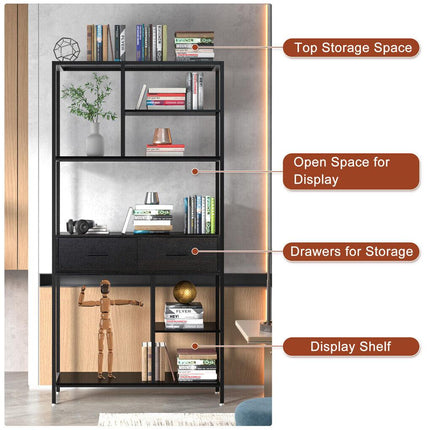 Rustic Accent Bookshelf 90CM Wide Plant Display Rack.