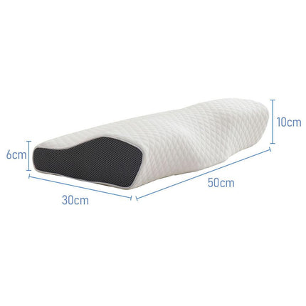Cervical Memory Foam Pillow Butterfly Shape Standard Anti Snore.