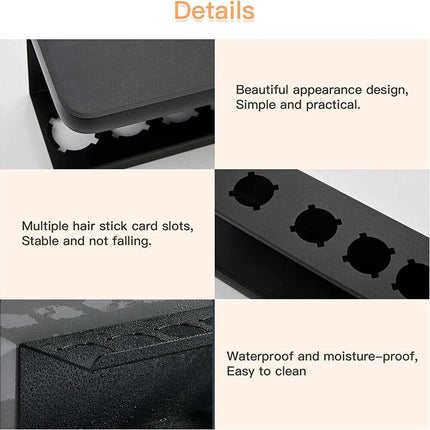 Black Space Aluminum Wall Mount Holder for Dyson Airwrap.