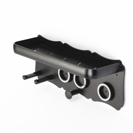 Magnetic Wall Mount Hair Dryer Holder for Dyson - Black Metal.