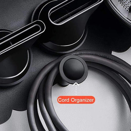 Magnetic Wall Mount Hair Dryer Holder for Dyson - Black Metal.