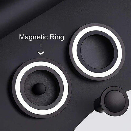 Magnetic Wall Mount Hair Dryer Holder for Dyson - Black Metal.